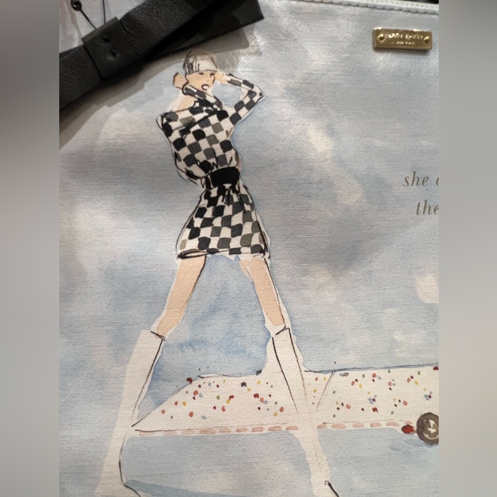 Kate Spade Vintage Georgie Clutch with Black Bow